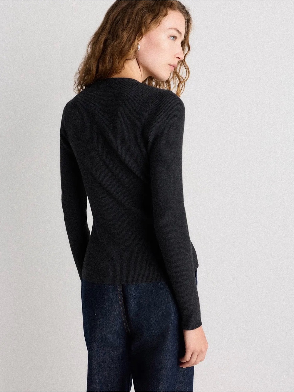 Quince Cotton Cashmere Fitted Ribbed
Cardigan - Picture 2 of 5